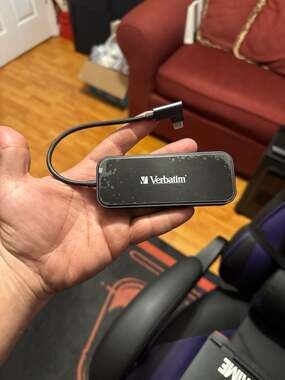 Verbatim USB-C Multiport Hub with HDMI, USB 3.0, SD/TF Card Reader, USB-C PD, an